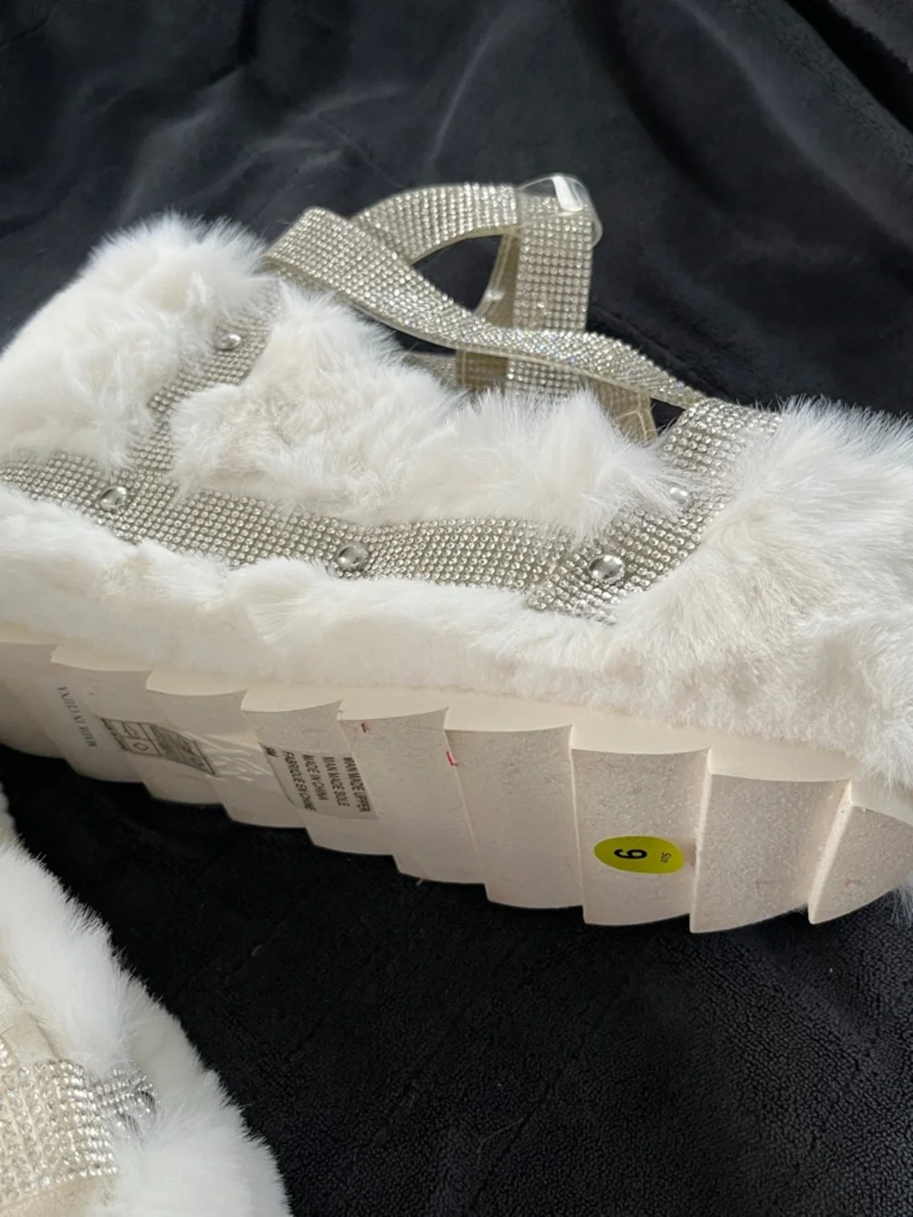 NWOB Y.R.U. GRAVITY BLING WEDGE SANDALS - Picture 4 of 5